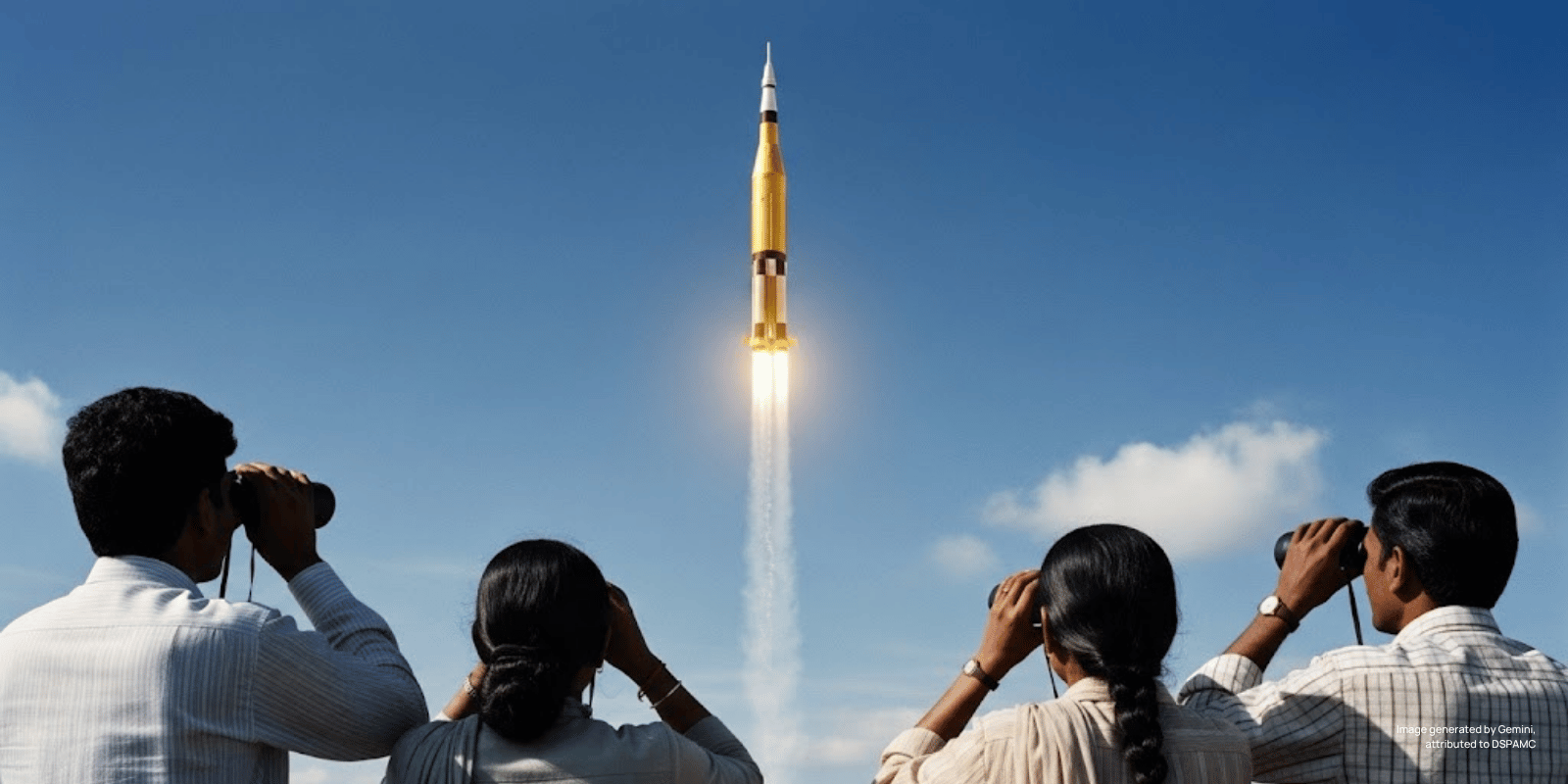 The golden rocket: moonshot or splashdown? The golden rocket: moonshot or splashdown?